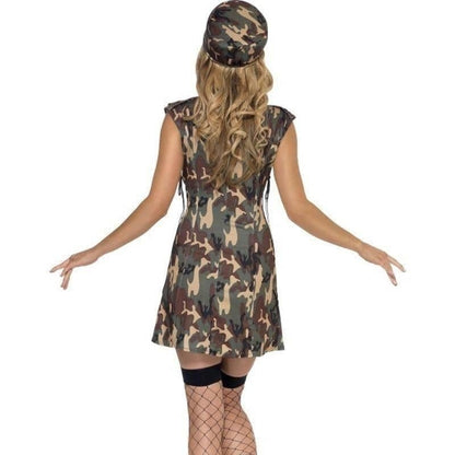 Army Girl Costume Adult Camo Dress Hat 2