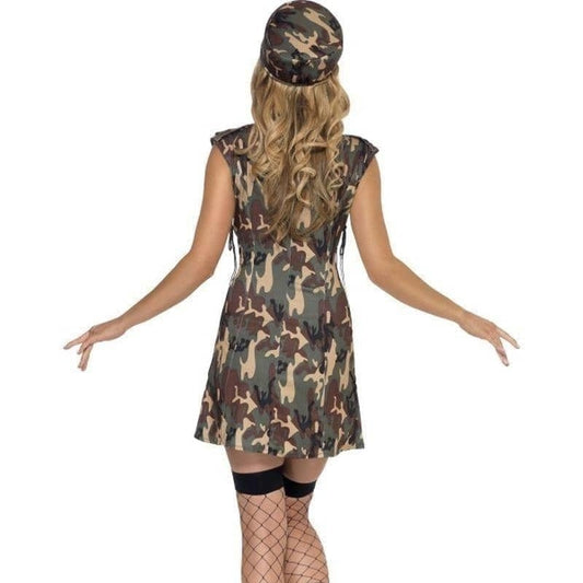 Army Girl Costume Adult Camo Dress Hat 2