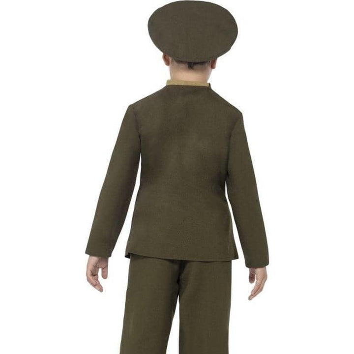 Army Officer Costume Kids Green Uniform Authentic Green Military Dress_2