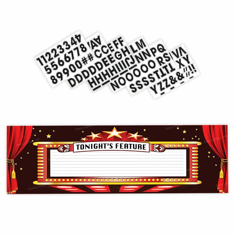 At The Movies Custom Sign Kit Party Decoration 2