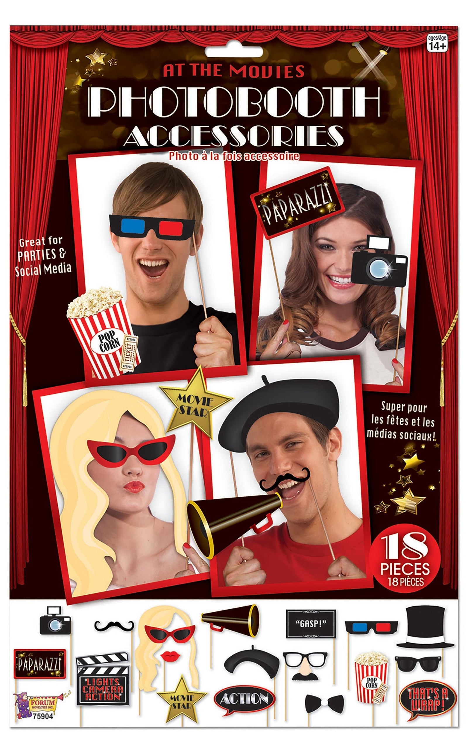 At The Movies Photo Booth Props 1