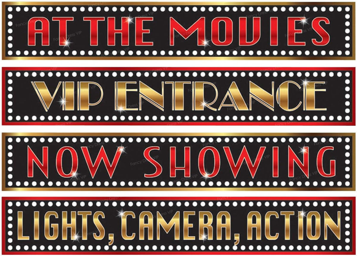 At The Movies Street Signs Party Decoration 2