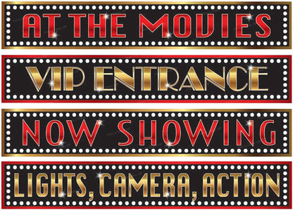 At The Movies Street Signs Party Decoration 2