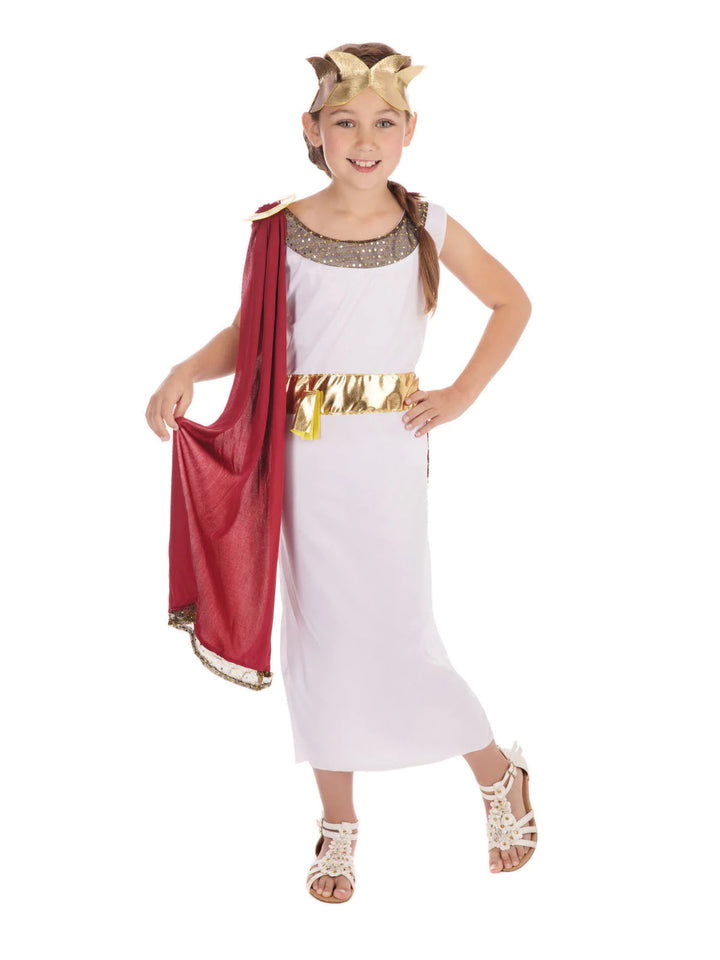 Athena Goddess Girls Costume White Toga