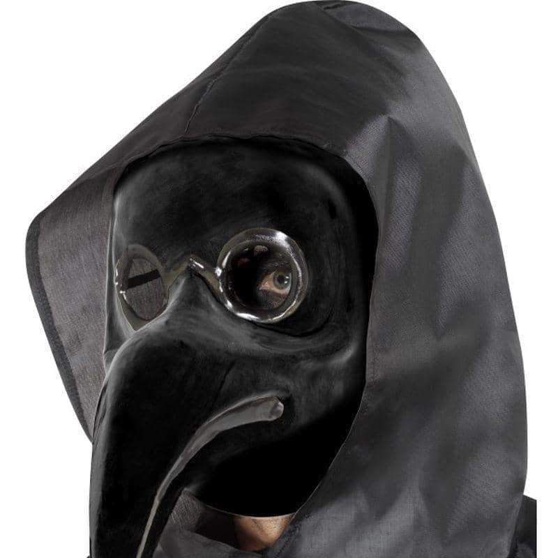 Authentic Plague Doctor Mask Black Adult_1