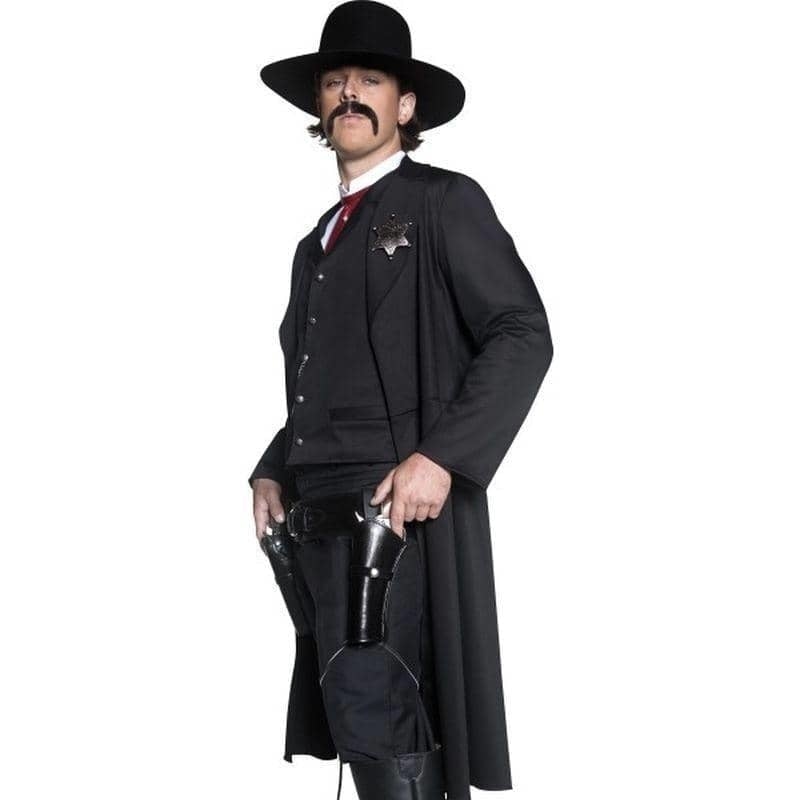 Authentic Western Sheriff Deluxe Costume Adult Black 3