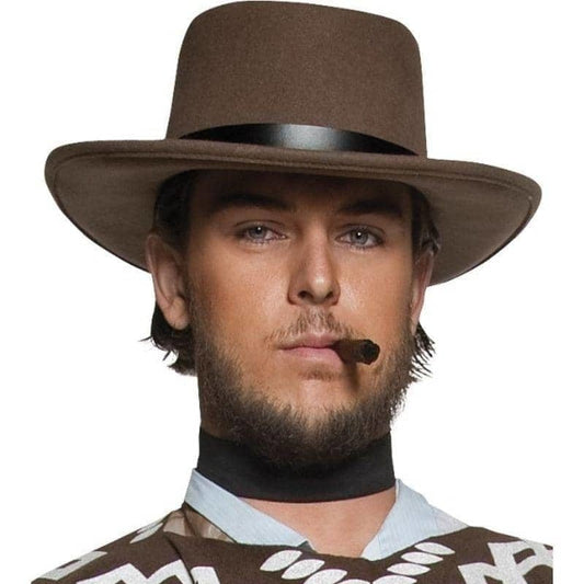 Authentic Western Wandering Gunman Hat Adult Brown Costume Accessory 2