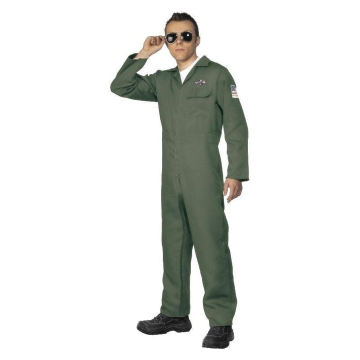 Aviator Costume Adult Green_3
