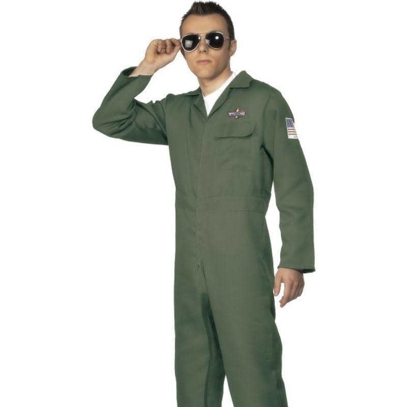 Aviator Costume Adult Green_1