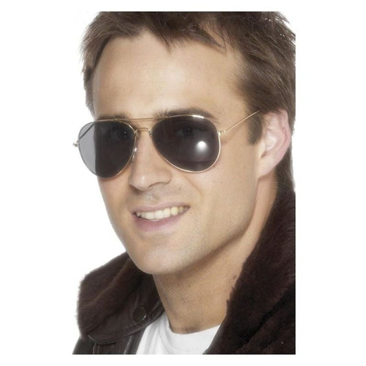 Aviator Specs Adult Gold 2