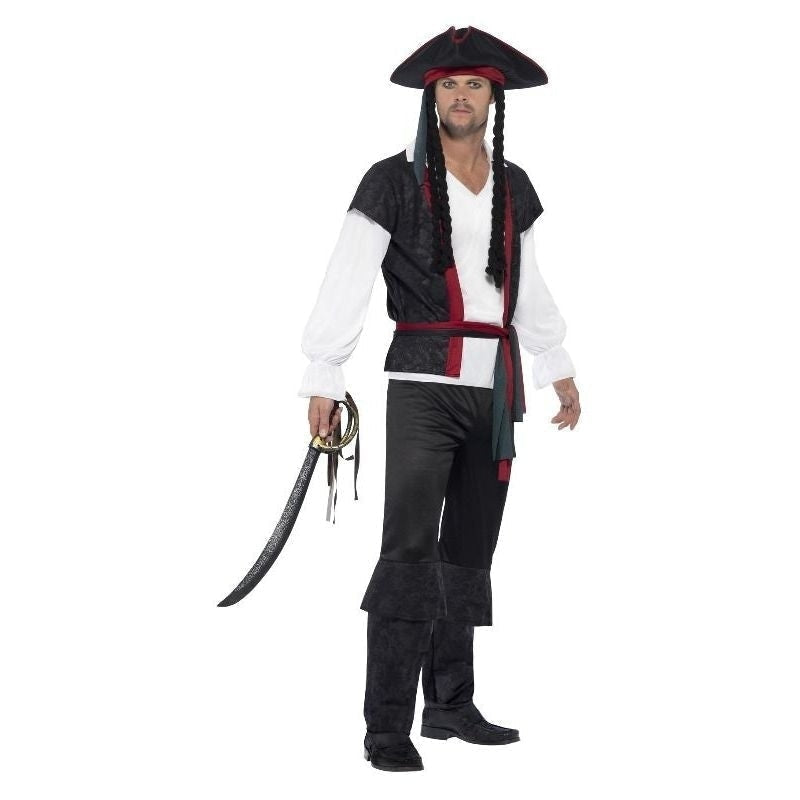 Aye Pirate Captain Costume Adult Black_3