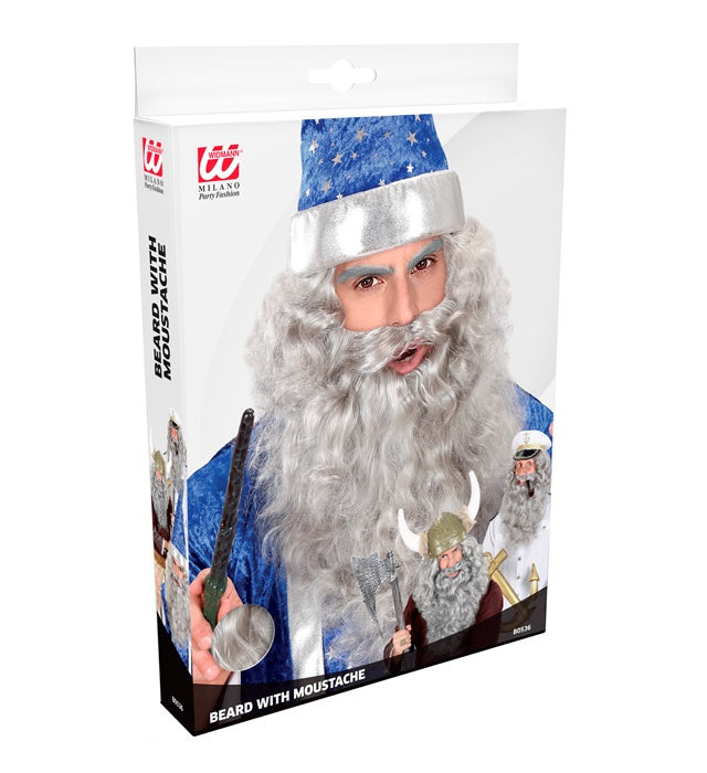 Grey Multicharacter Beard In Box