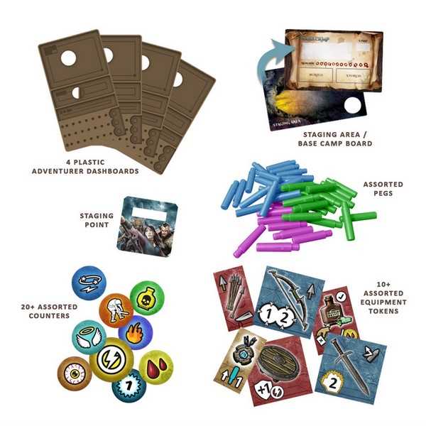 Maladum Adventurer Dashboards Board Game by Battle System 1