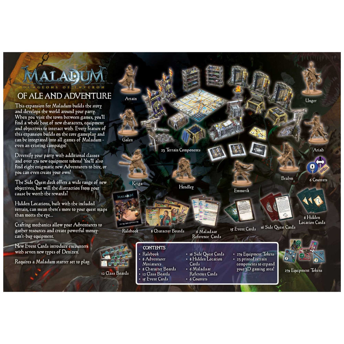 Maladum of Ale and Adventure Expansion Board Game by Battle System 2