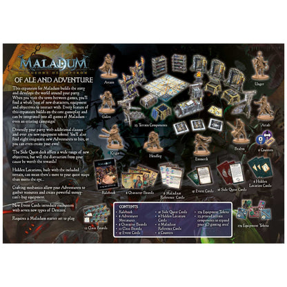 Maladum of Ale and Adventure Expansion Board Game by Battle System 2