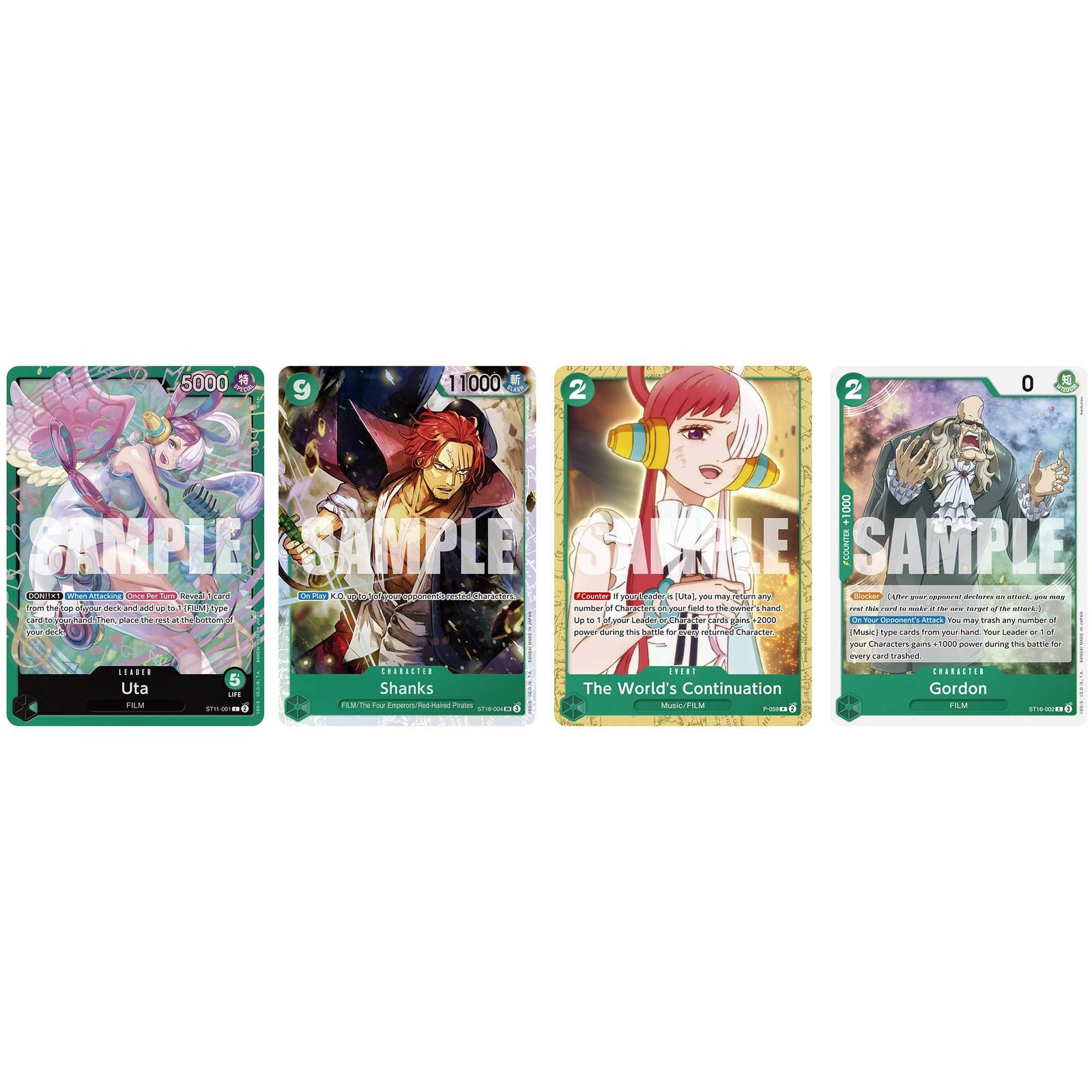 One Piece Card Game: Starter Deck - Green Uta (ST-16) 1