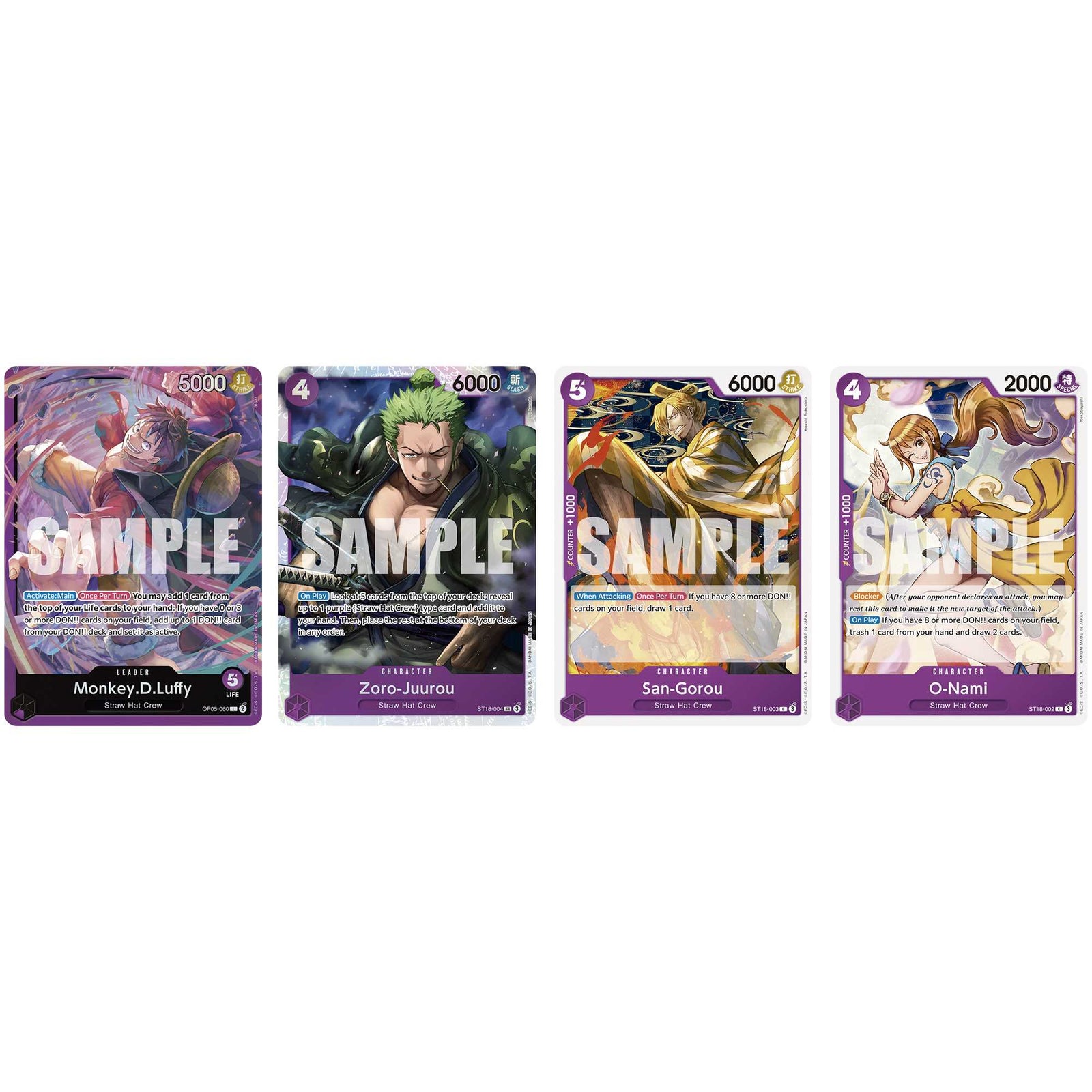 One Piece Card Game: Starter Deck - Purple Monkey.D.Luffy (ST-18) 1