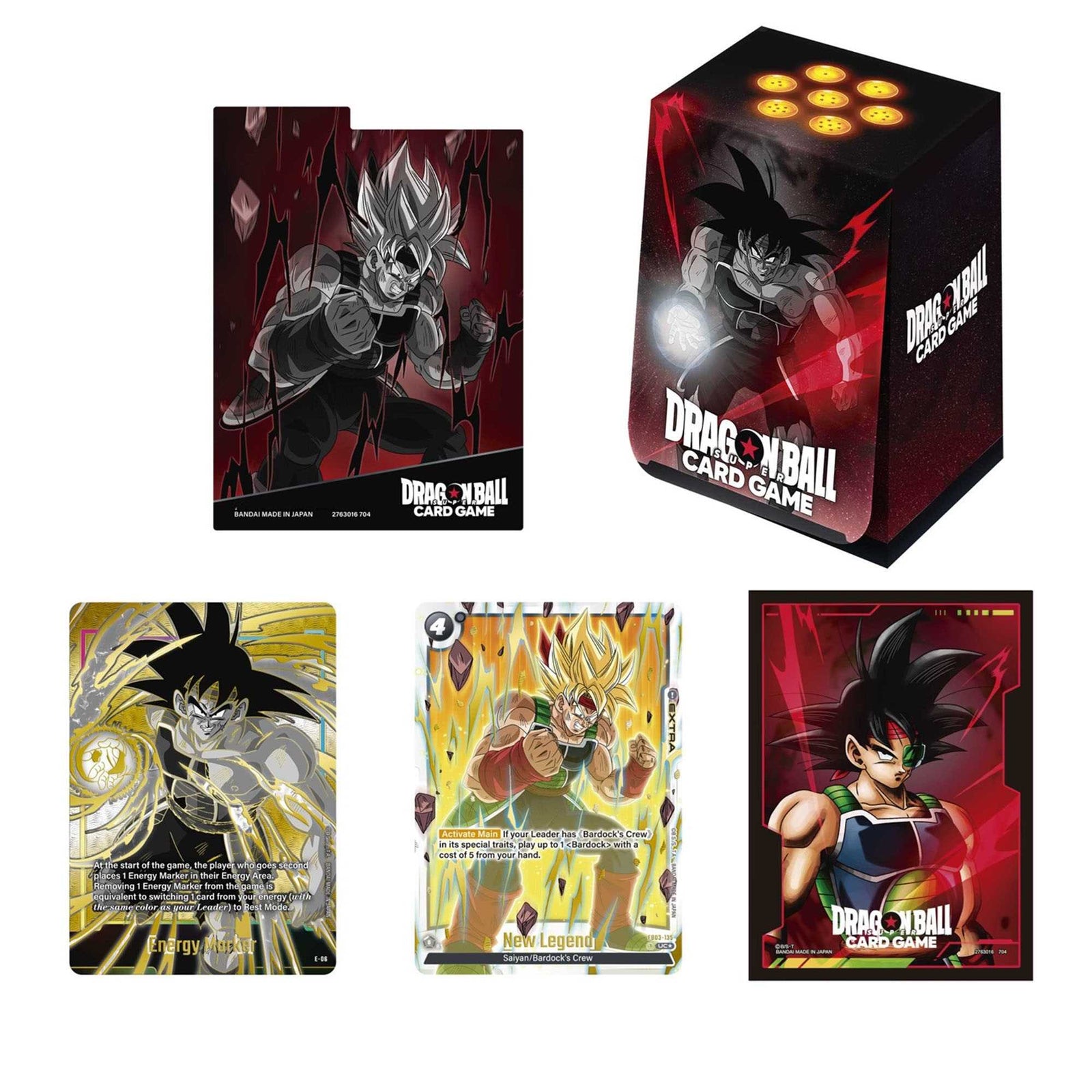 Dragon Ball Super CG: Fusion World Official Card Case and Card Sleeves Set 01 - Bardock 1