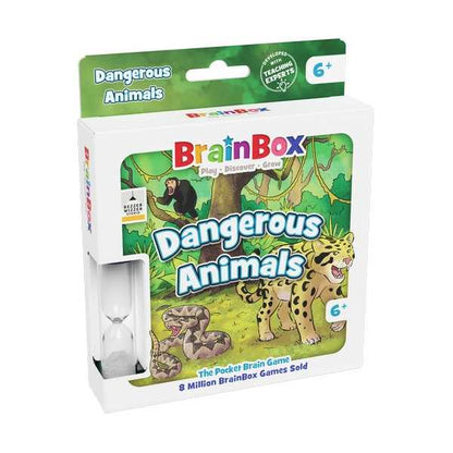 Brainbox Pocket Dangerous Animals Board Game by Bezzerwizzer 1