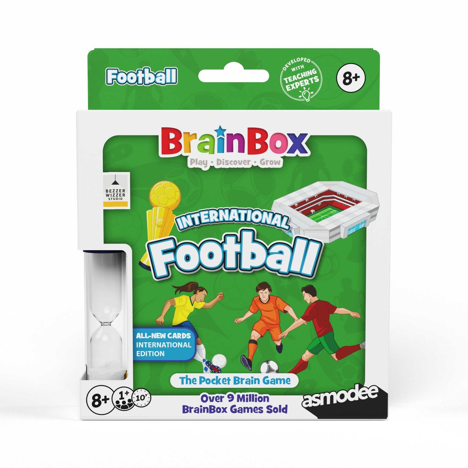 Brainbox Pocket International Football Board Game by Bezzerwizzer 1