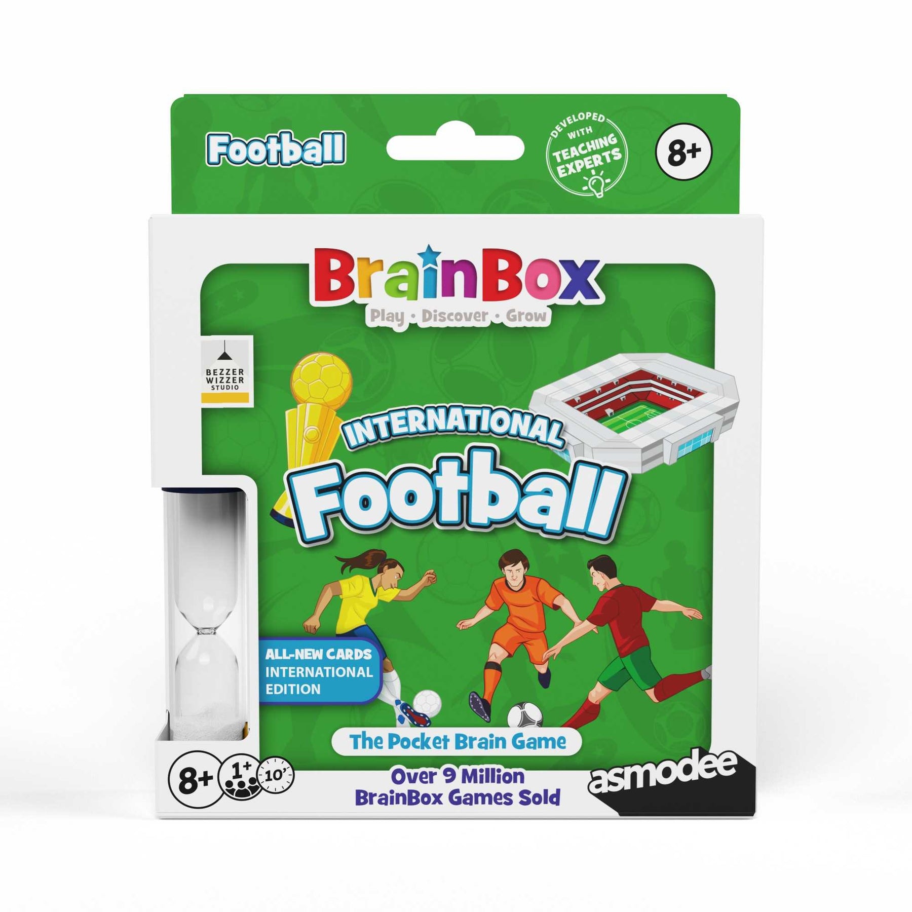 Brainbox Pocket International Football Board Game by Bezzerwizzer 1