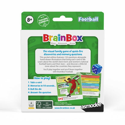 Brainbox Pocket International Football Board Game by Bezzerwizzer 4