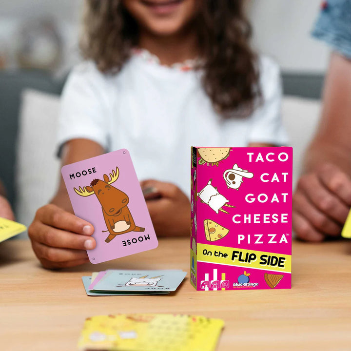 Taco Cat Goat Cheese Pizza On the Flip Side Board Game by Blue Orange