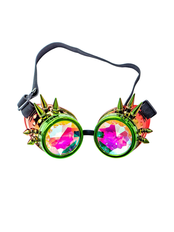 Kaleidoscope Goggles Green Red Lens
