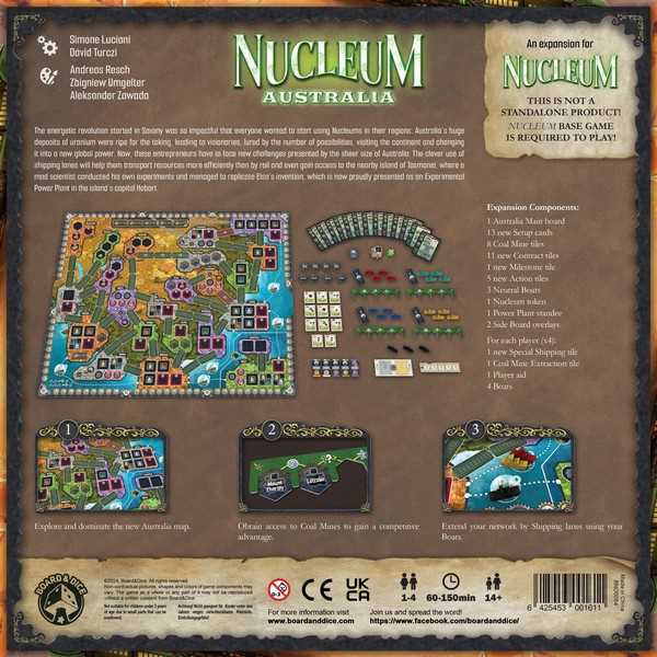 Nucleum Australia Board Game by Board And Dice 5