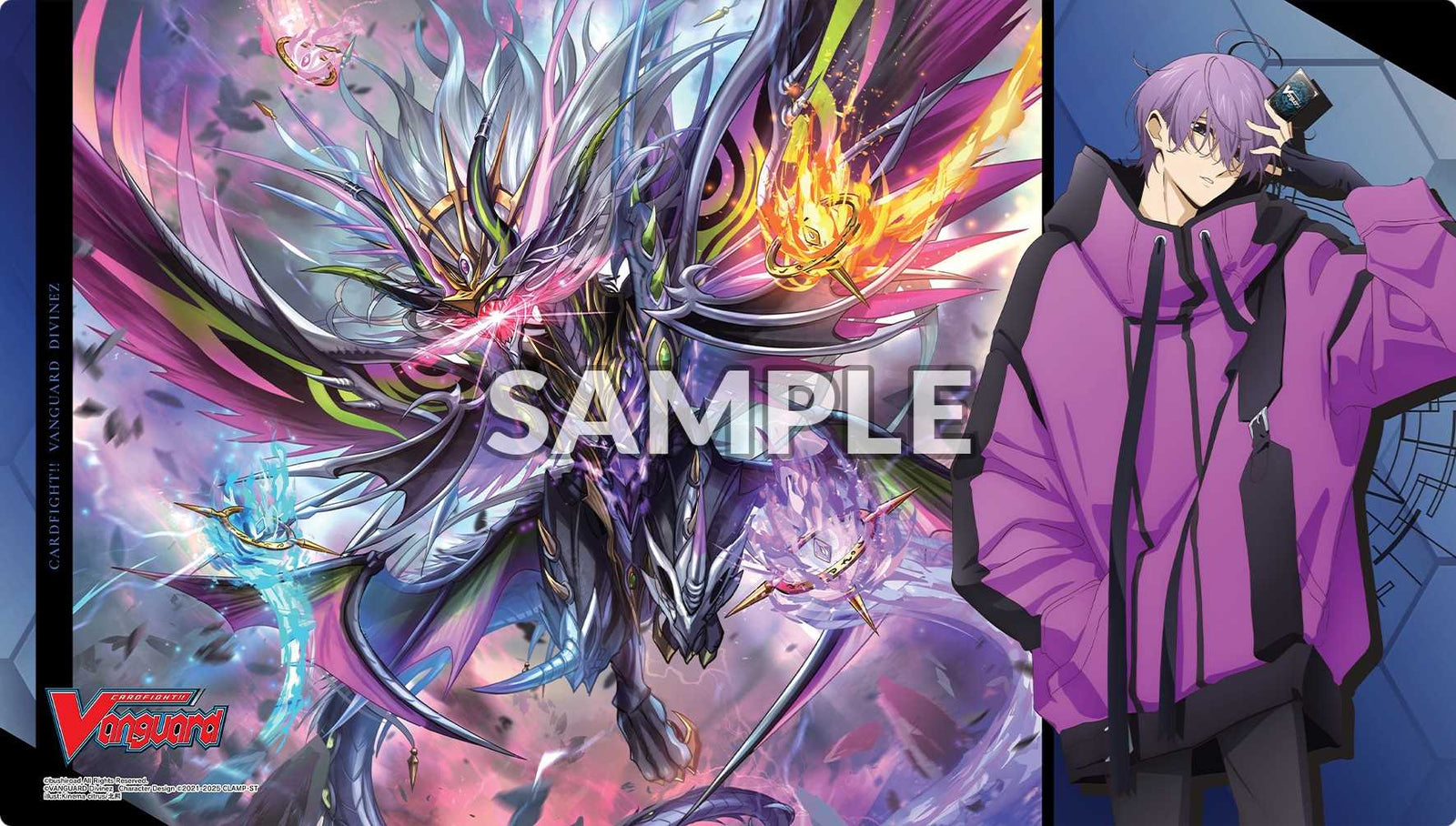 CFV Divinez Deluxe Finals Rubber Playmat Vol 12 Design B Michiru and Drajeweled Magnus Gaming Accessory by Bushiroad 1