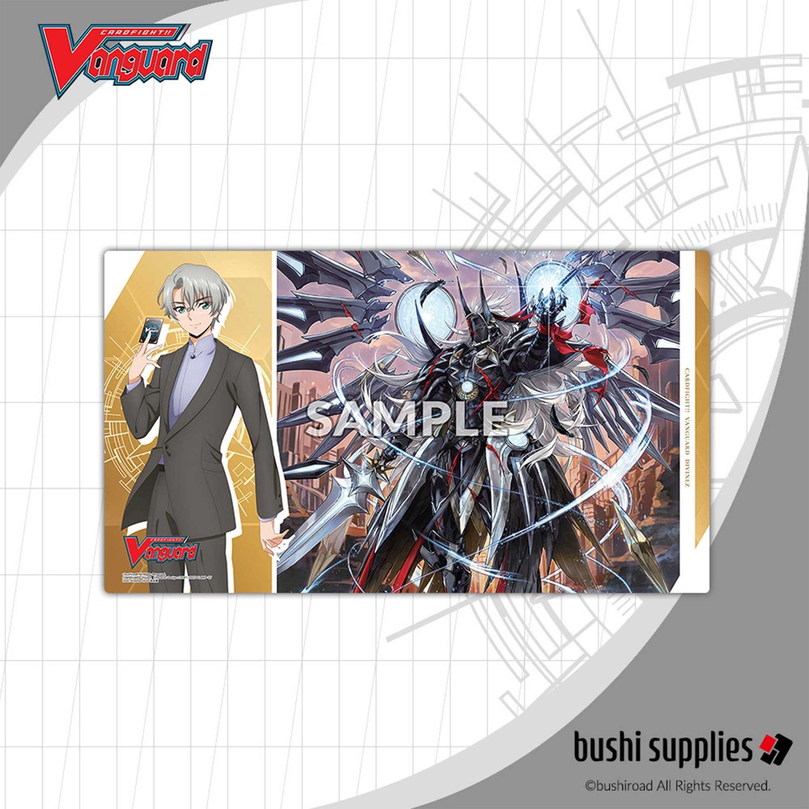 Cardfight!! Vanguard: Divinez Deluxe Arc Rubber Playmat Vol 8. Design A - Raika & Youthberk 'Rebuild' 1