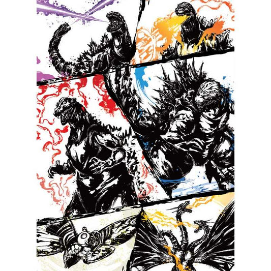 Godzilla Card Game Ink Brushed Monster Rampage Sleeve and Card Set