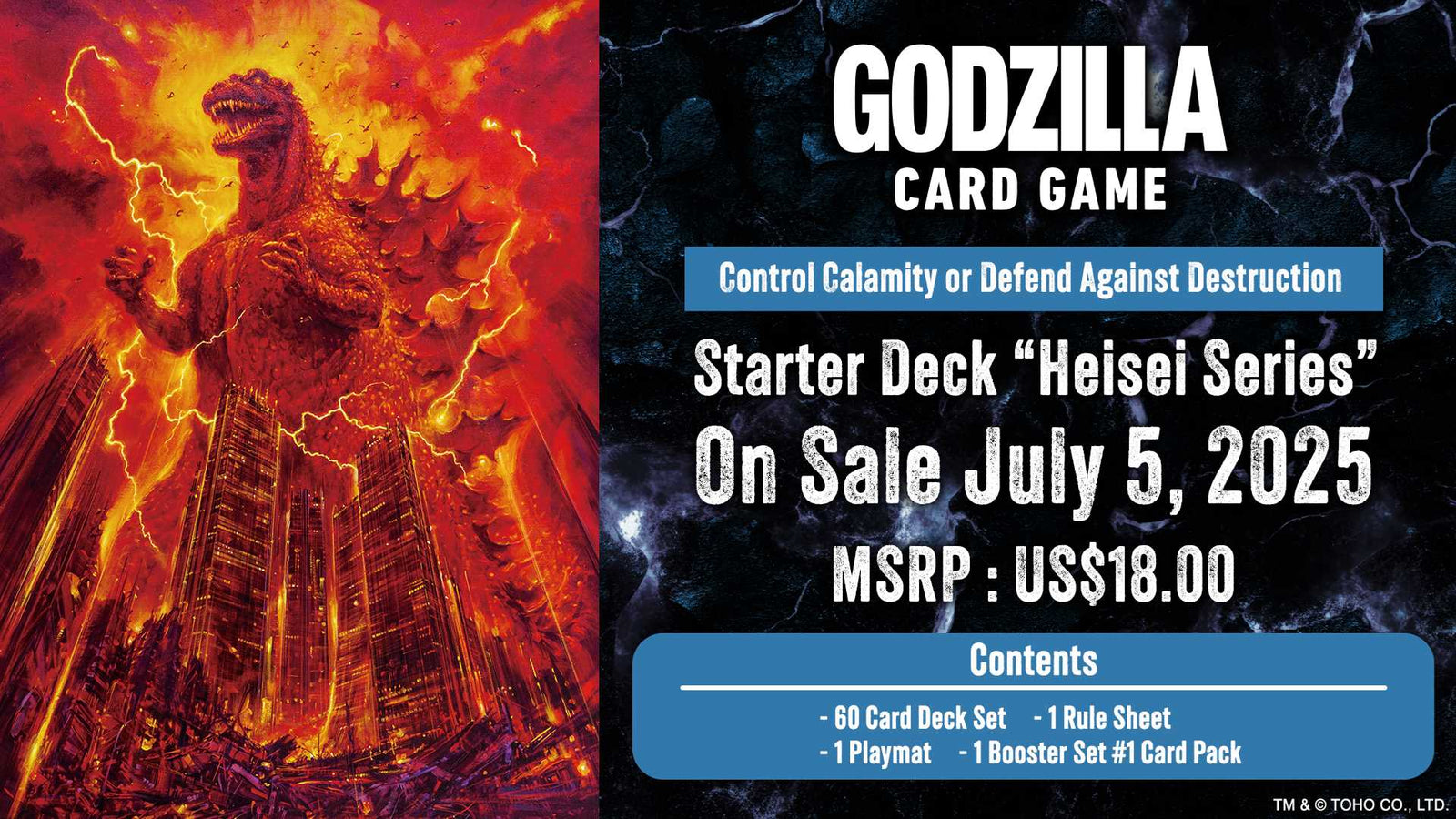 Godzilla Card Game: Starter Deck 'Heisei Series' 1