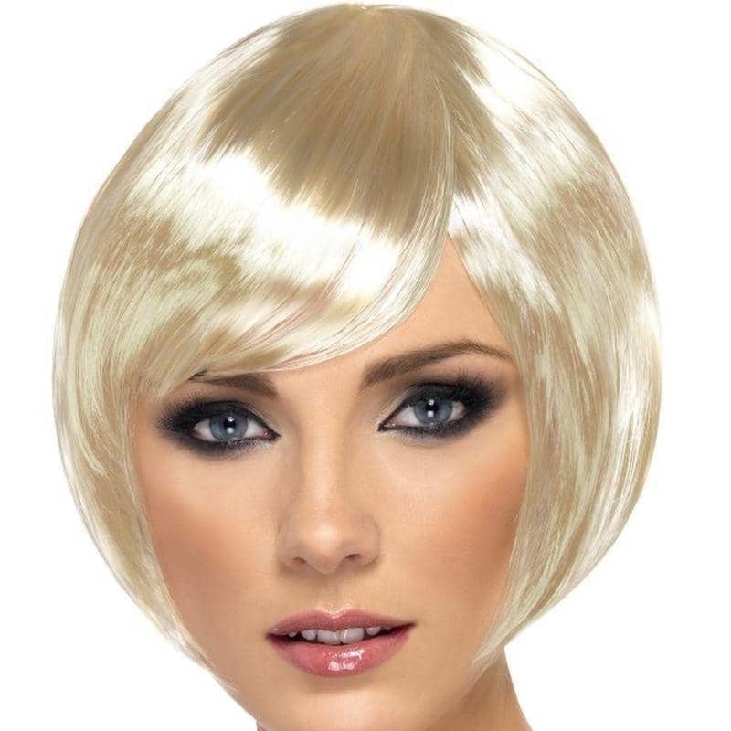 Blonde Short Bob Wig with Fringe Babe Costume Hair 2