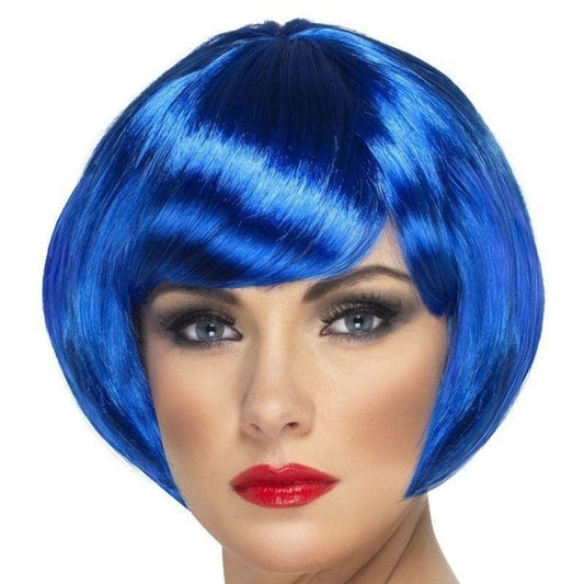 Babe Wig Adult Short Bob Blue 1