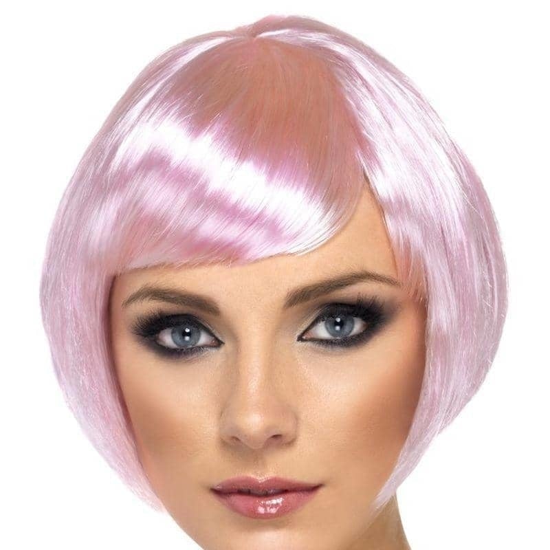 Babe Wig Ladies Light Pink with Fringe 1