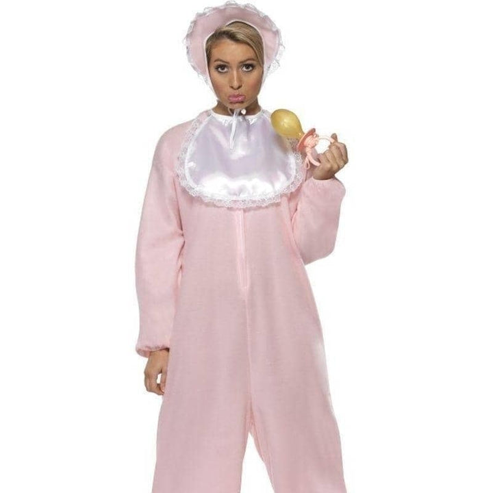 Baby Romper Costume Adult Pink Onesie_1