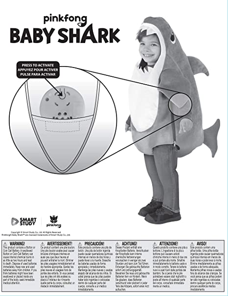 Baby Shark Yellow Costume for Kids 6