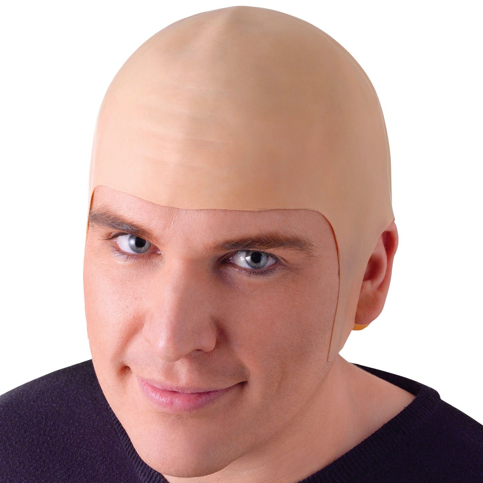 Bald Head Realistic Rubber Cap 1