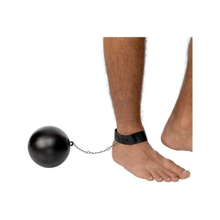 Size Chart Ball and Chain For Convicts Stags Adult Black