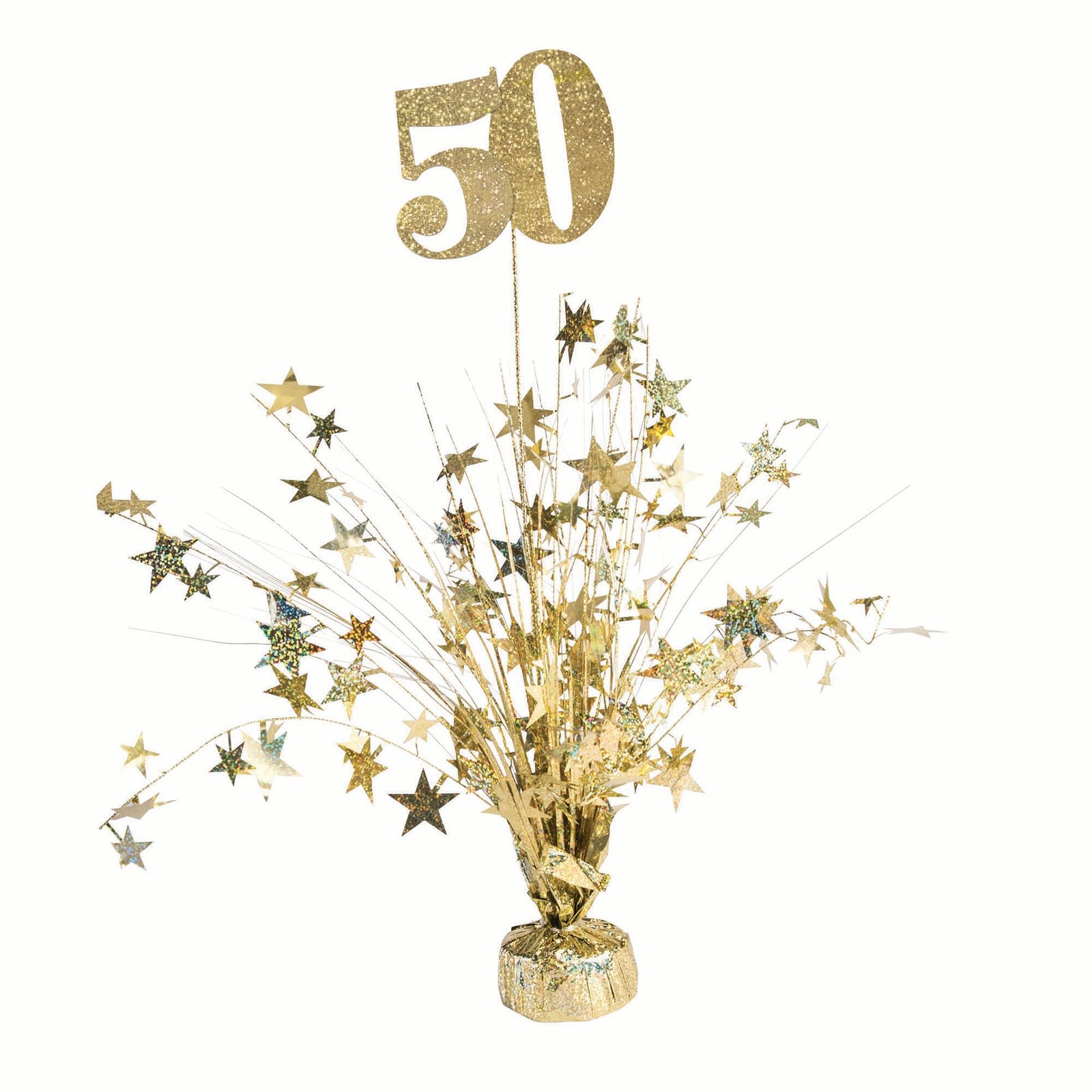 Balloon Weight 50 Gold Holographic 1