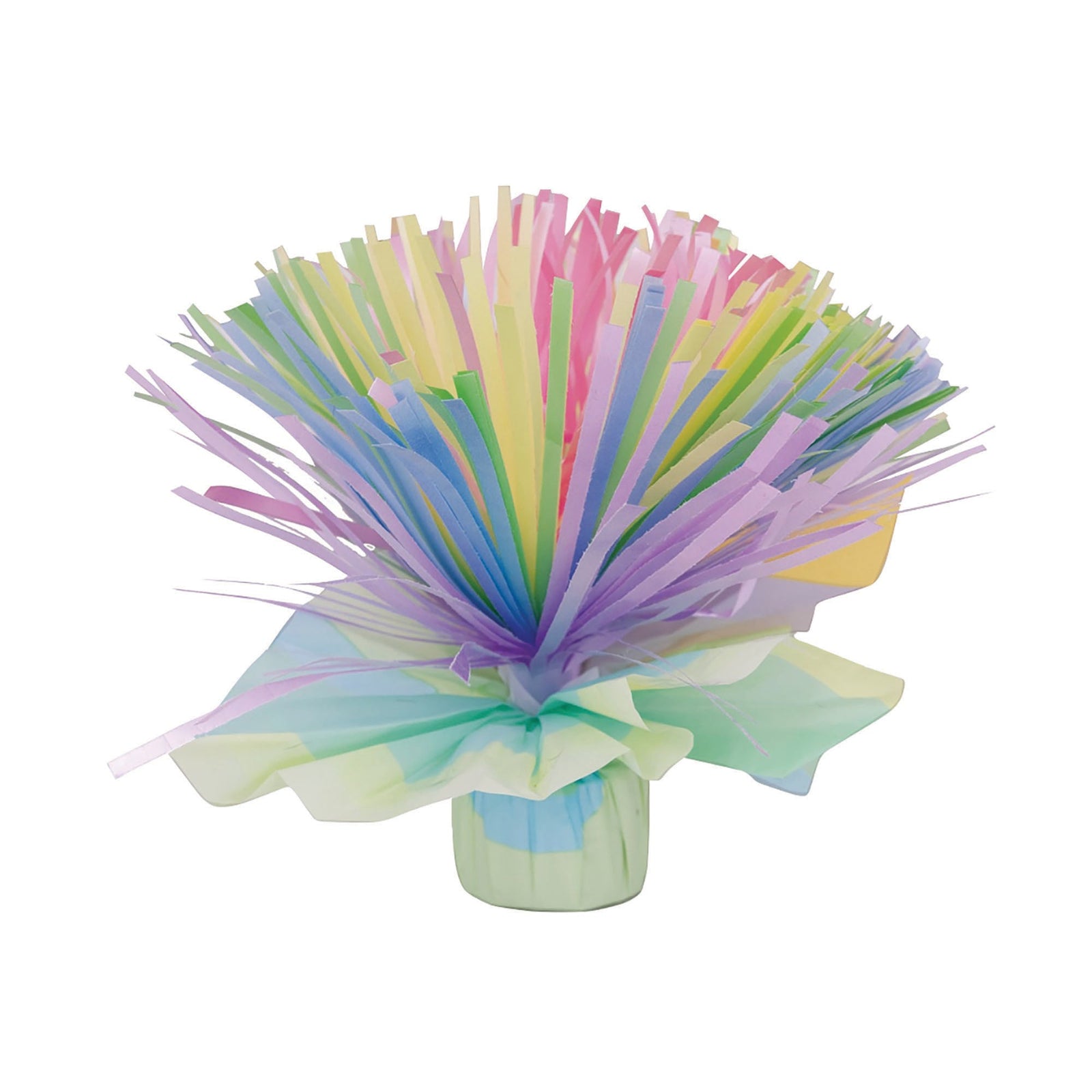 Balloon Weight Centre Pom Pastel Multi Colour 1