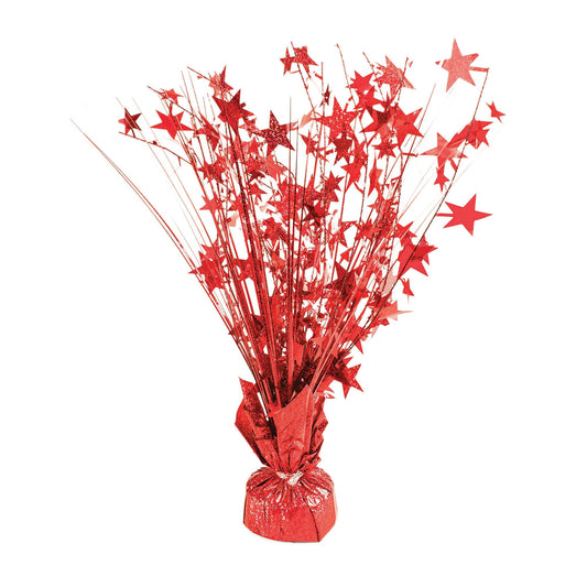 Balloon Weight Star Red Holographic 1