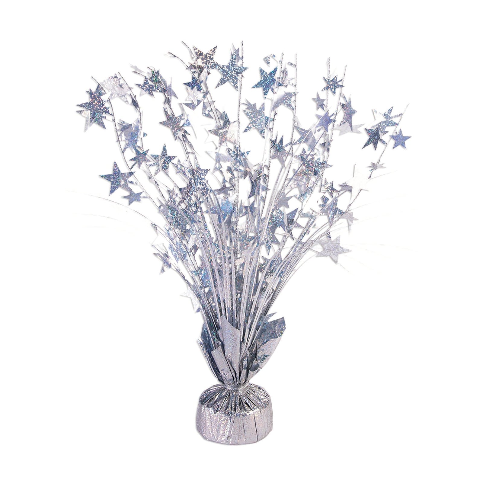 Balloon Weight Star Silver Holographic 1
