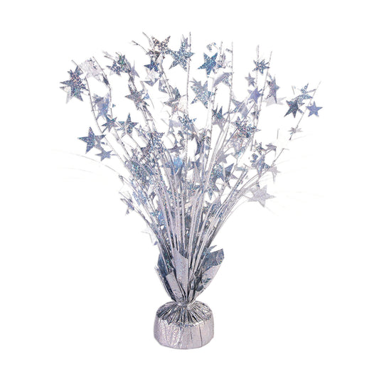 Balloon Weight Star Silver Holographic 1