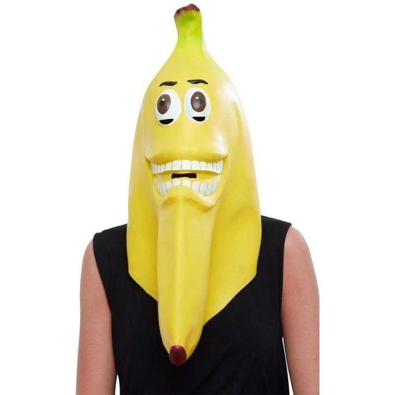 Banana Latex Mask Adult Yellow 1