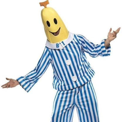 Bananas In Pyjamas Costume Adult Blue White Yellow 1