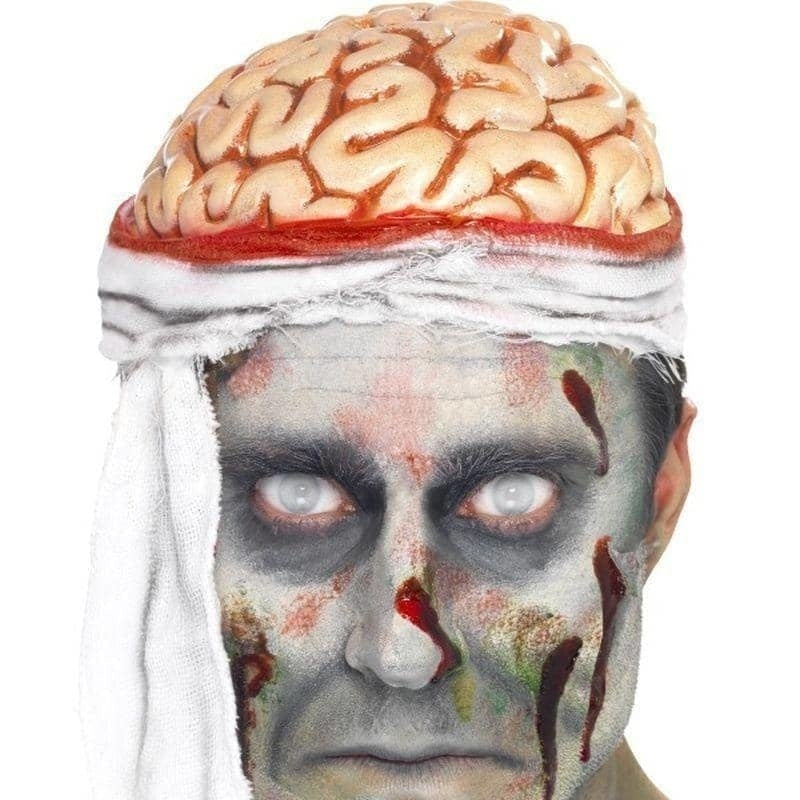 Bandage Brain Hat Adult Flesh 1
