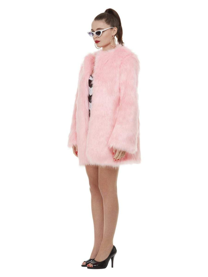 Barbie 60th Anniversary Costume Movie Pink Fluffy Coat Sunglasses