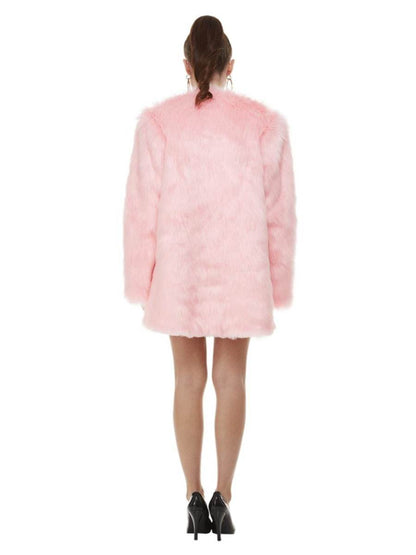 Barbie 60th Anniversary Costume Movie Pink Fluffy Coat Sunglasses 4